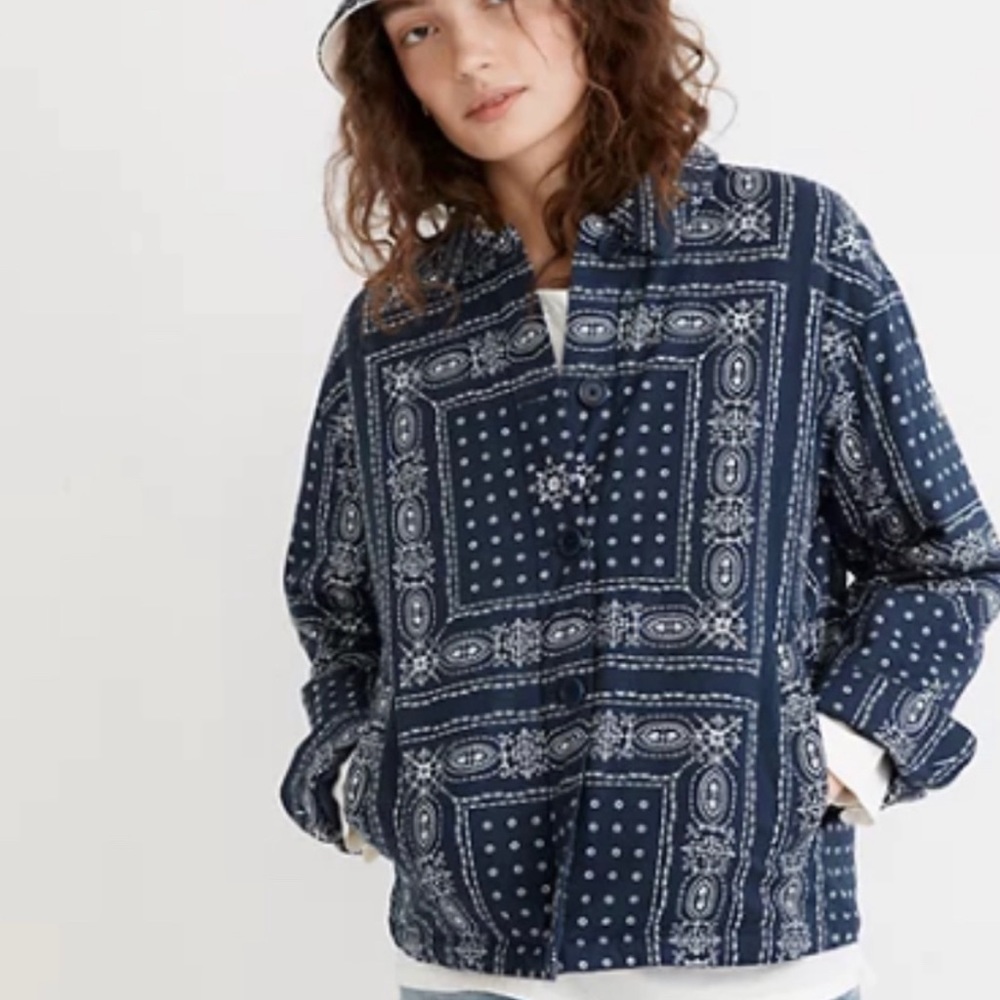 Madewell Bandana Padded Chore Jacket